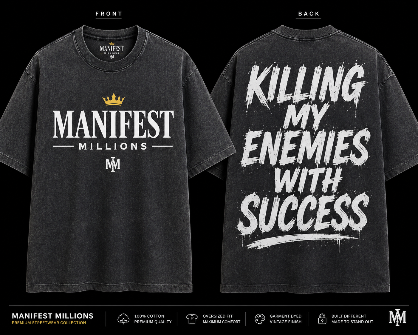 Manifest millions - killing my enemies tee