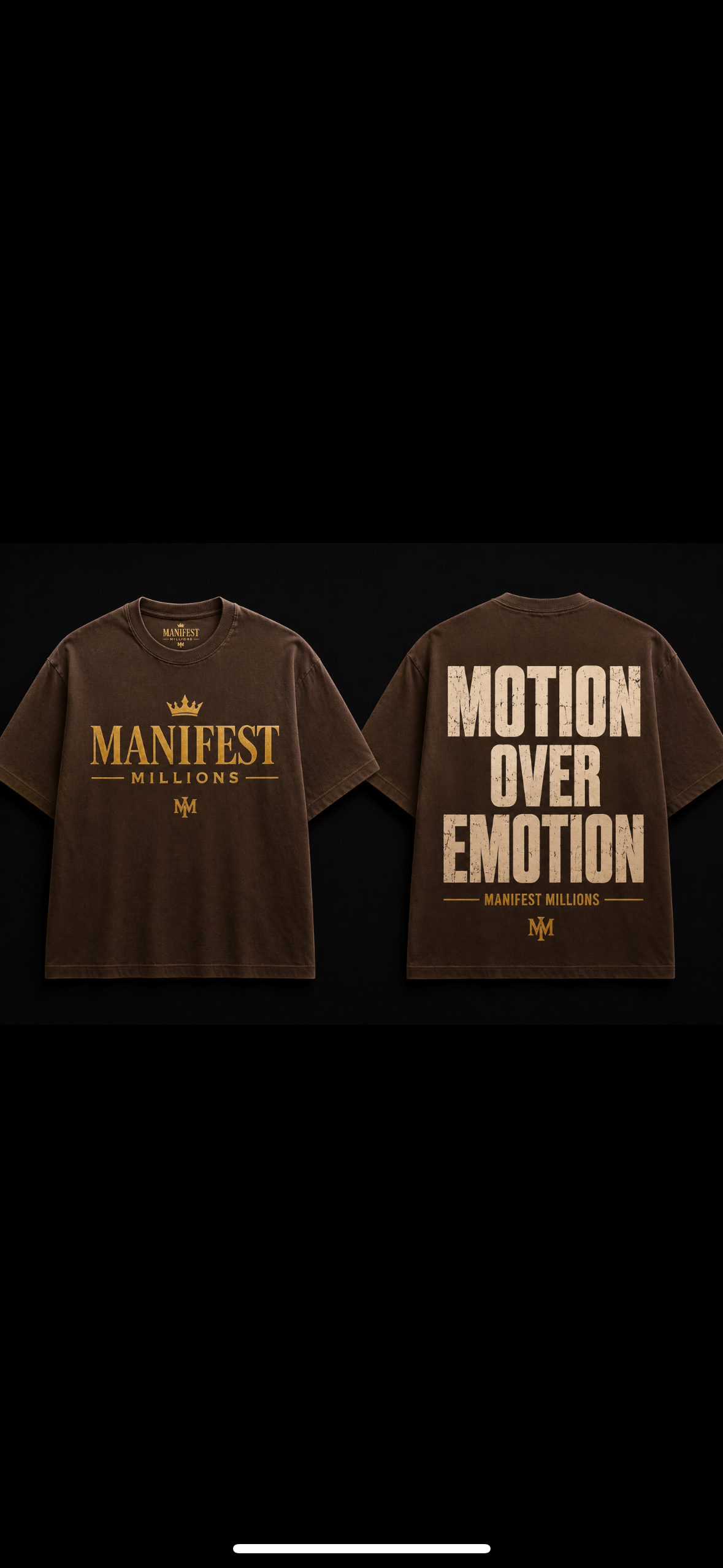 Manifest millions- motion over emotion tee